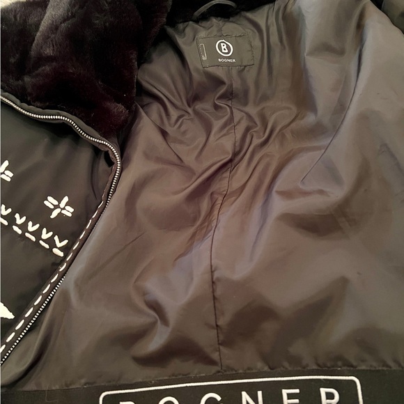 Bogner Black Down Parka 14 - Picture 7 of 8